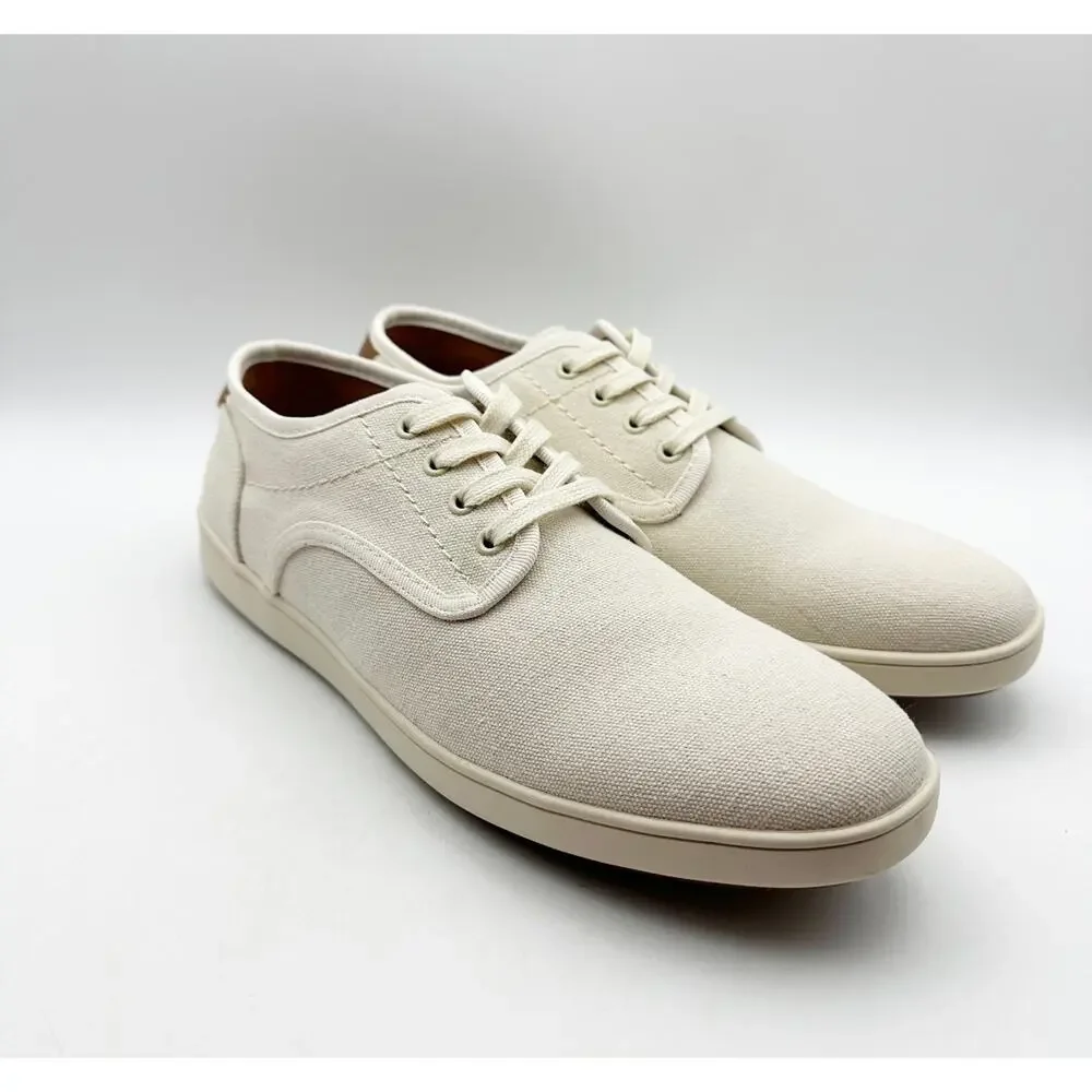 STEVE MADDEN Mens Fenta Casual Sneakers Size 10 M Cream White Fabric NIB